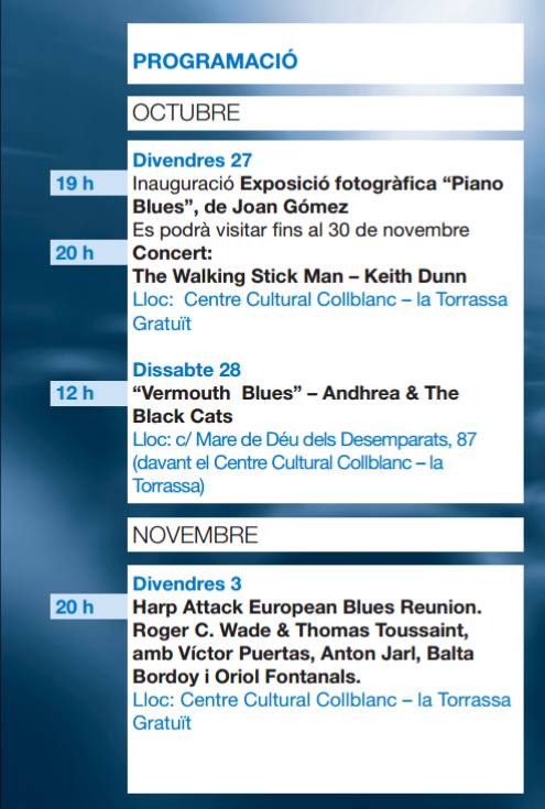 Cicle de Blues & Boogie 2017 - 2