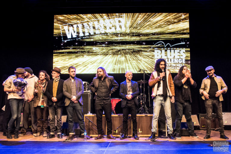 The Ragtime Rumours, Fried Okra Band, Vitor Bacalhau @ EBC, 8th European Blues Challenge 2018, Hell (Norway), 16-17.03.2018. Winners of the EBC2018. (c) Christophe Losberger