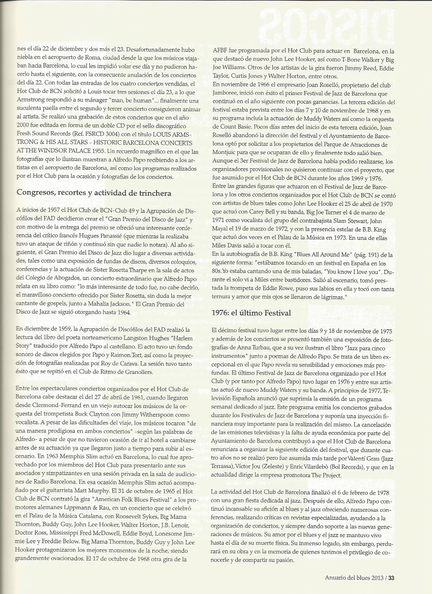 ALFREDO PAPO. ANUARIO DEL BLUES 2013 - 4