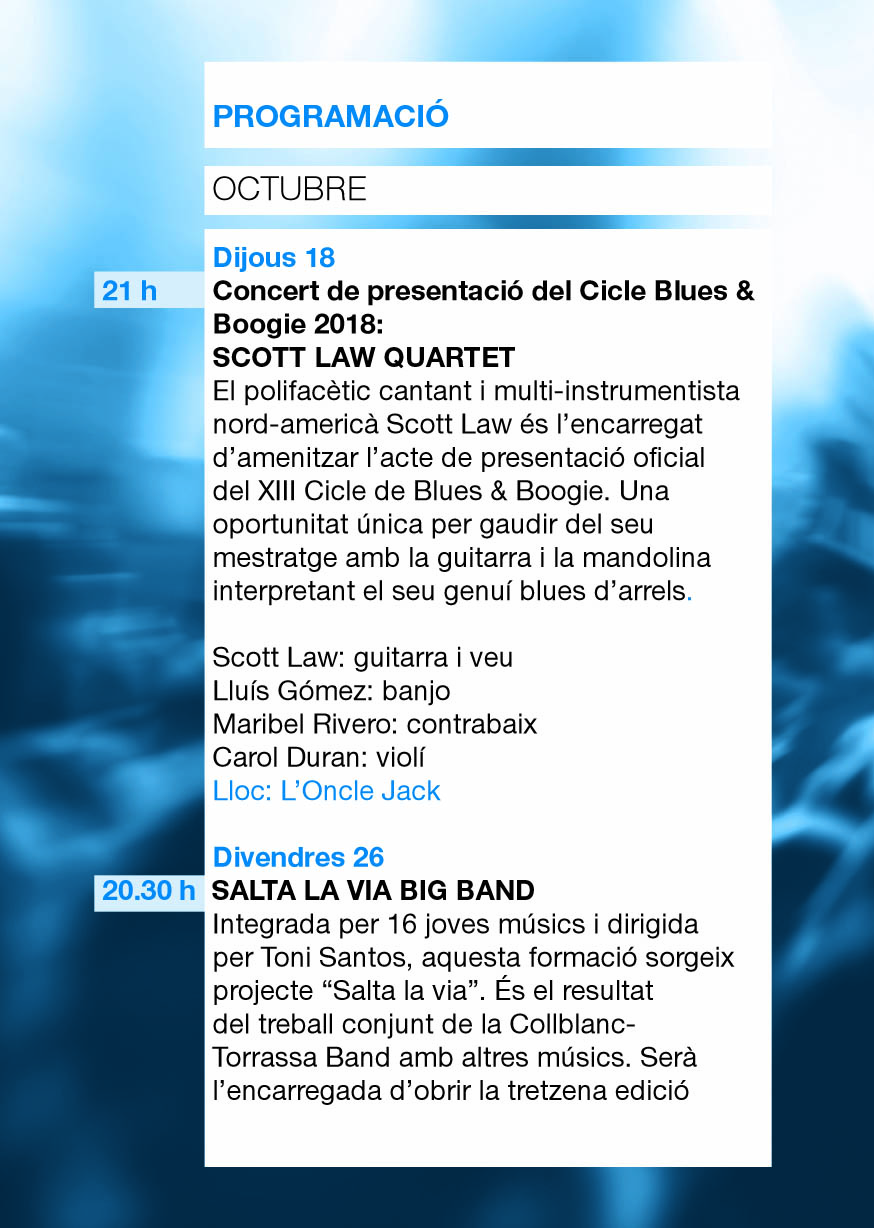 Cartell XIII Cicle Blues & Boogie 4