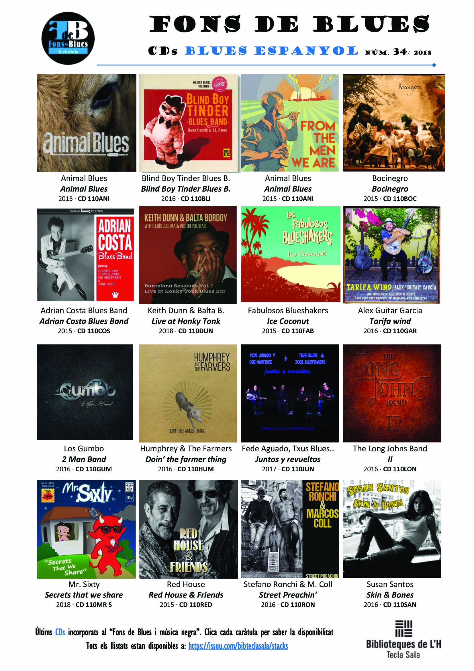 Llistat Blues 34_Novetats Blues_2018