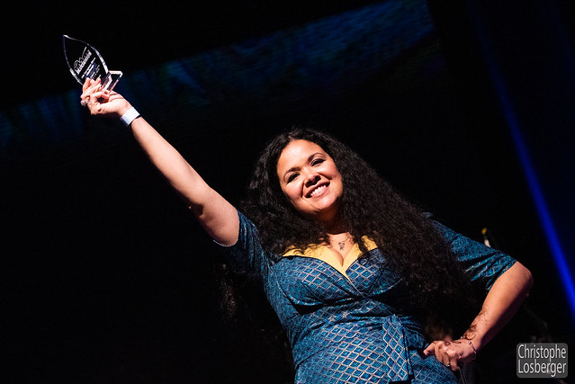 Kyla Brox (vocals, flute). Kyla Brox Quartet (UK) @ EBC, 9th European Blues Challenge 2019, Ponta Delgada, Sao Miguel, Azores (Portugal), 05-06.04.2019. Winner of the European Blues Challenge 2019. (c) Christophe Losberger