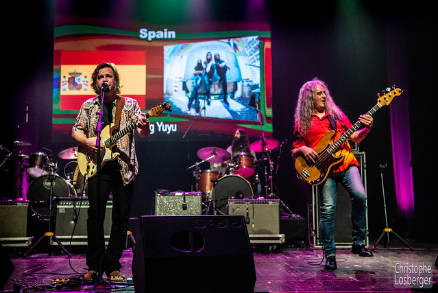 Jordi Alvarez (guitar, vocals), Juan Amaro (bass), Esteve Huguet (drums). Big Yuyu (ES) @ EBC, 9th European Blues Challenge 2019, Ponta Delgada, Sao Miguel, Azores (Portugal), 05-06.04.2019. (c) Christophe Losberger