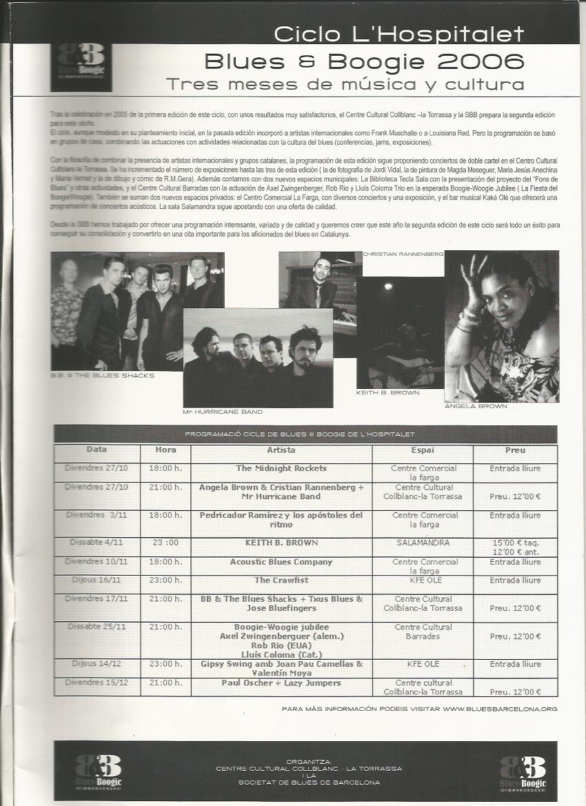 II Cicle Blues & Boogie SBB 2016, Revista SBB Tardor 2016 nº4