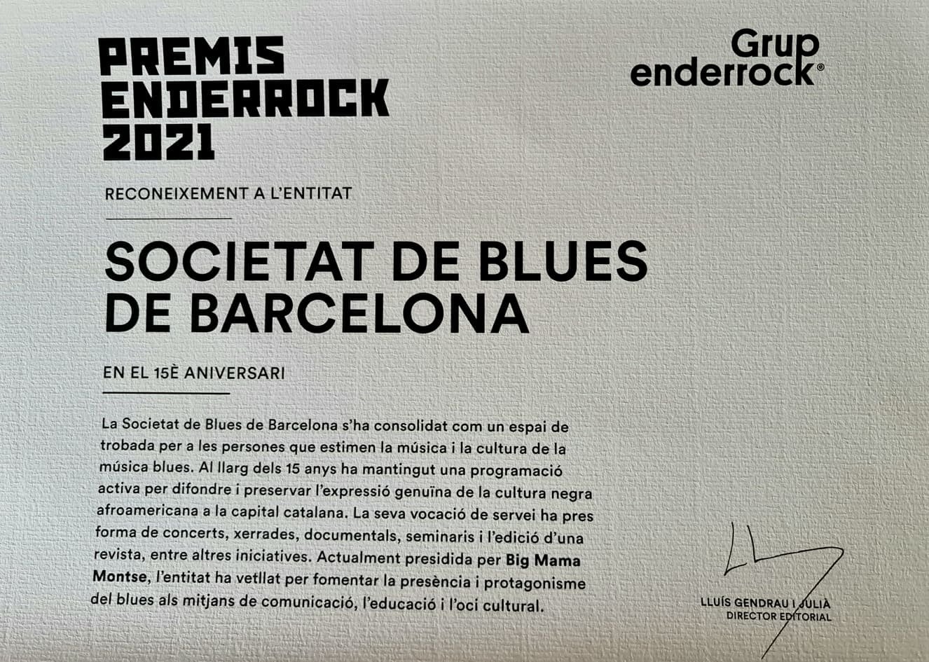 Premi Enderrock a la SBB 2