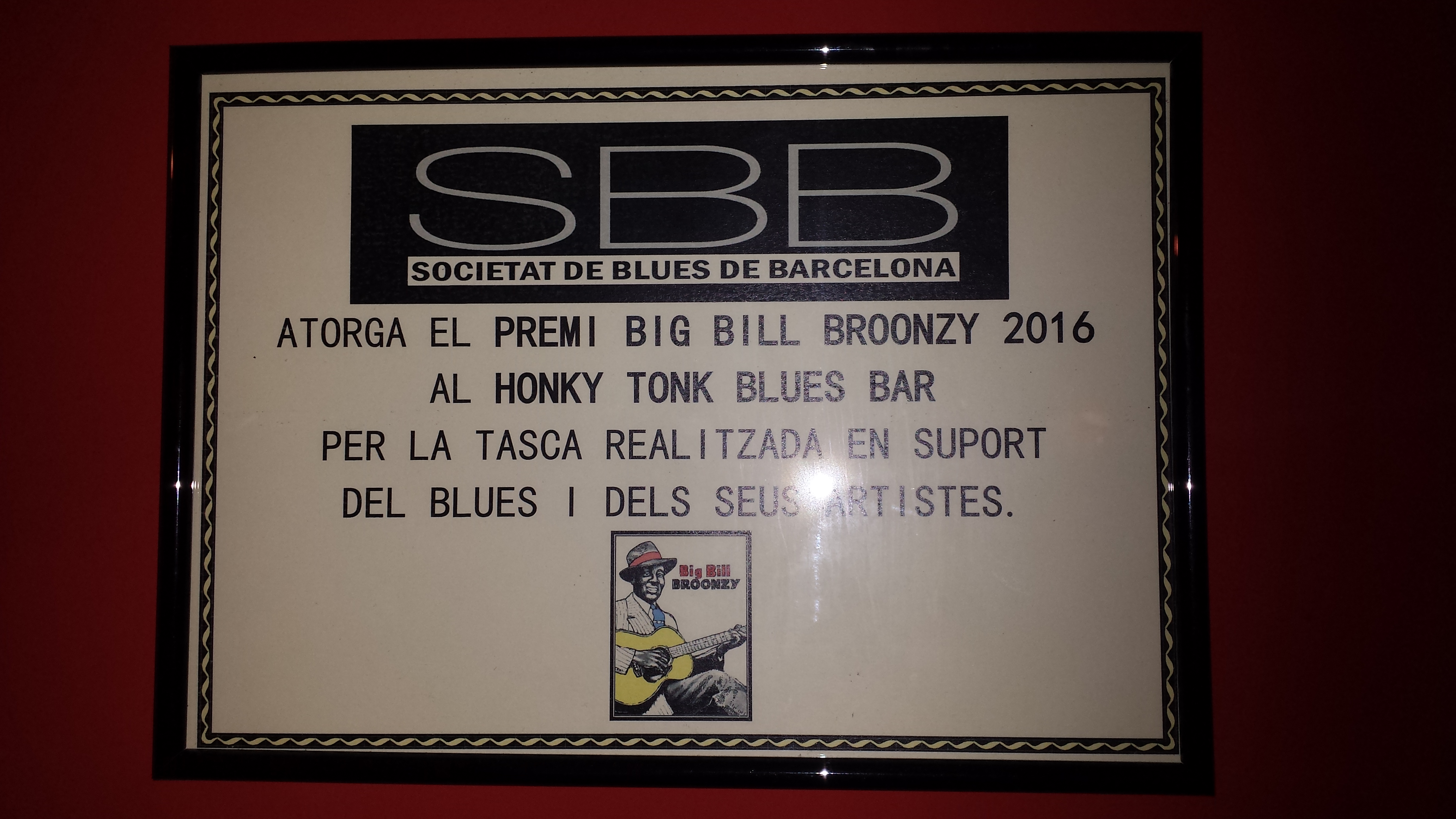 Premi Honky Tonk diploma
