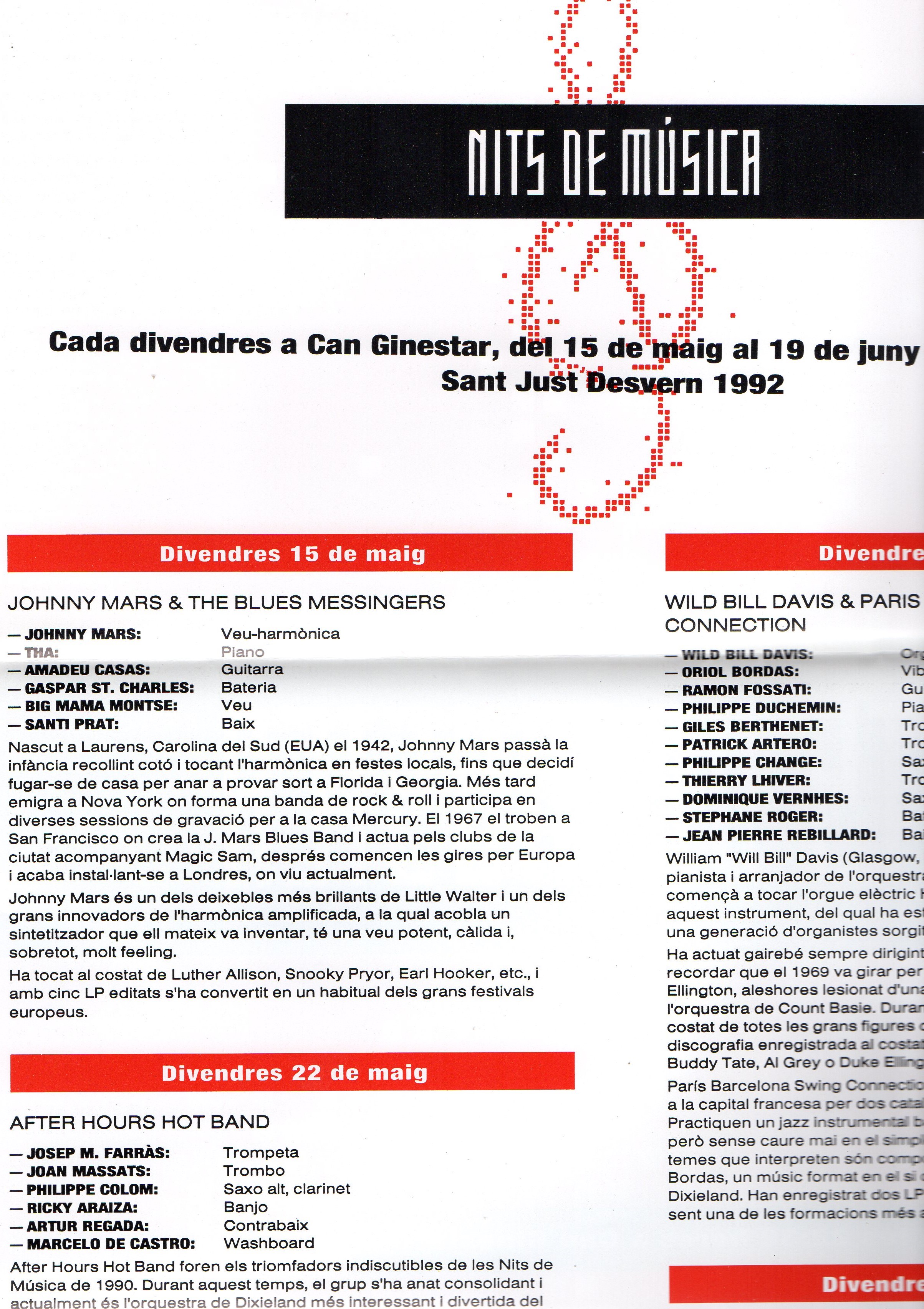 4-¬ edici+¦ Nits de M+¦sica 1992